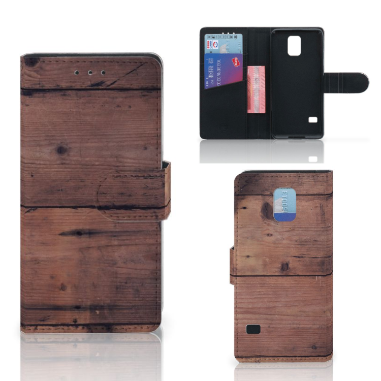 Samsung Galaxy S5 | S5 Neo Book Style Case Old Wood