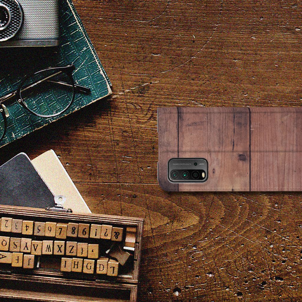 Xiaomi Poco M3 | Redmi 9T Book Wallet Case Old Wood