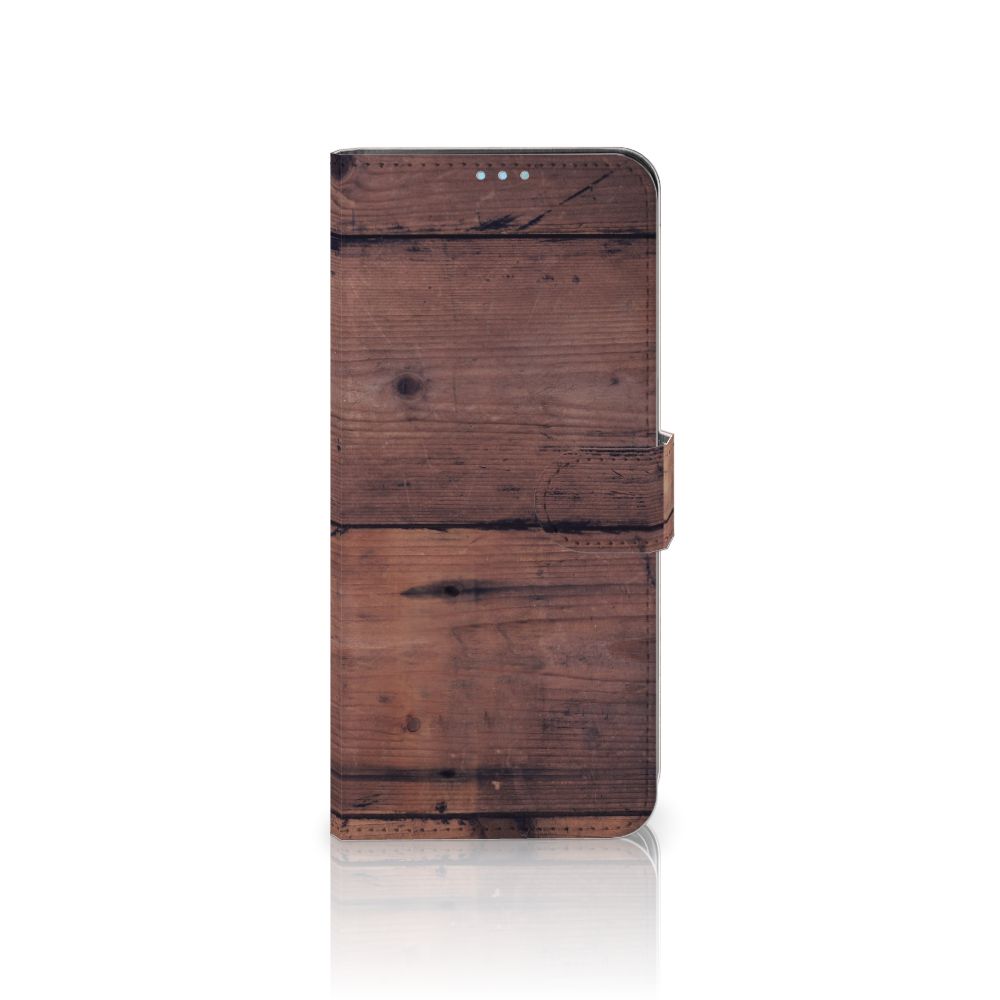 Xiaomi Poco F2 Pro Book Style Case Old Wood