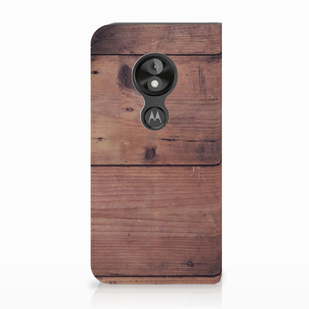 Motorola Moto E5 Play Book Wallet Case Old Wood