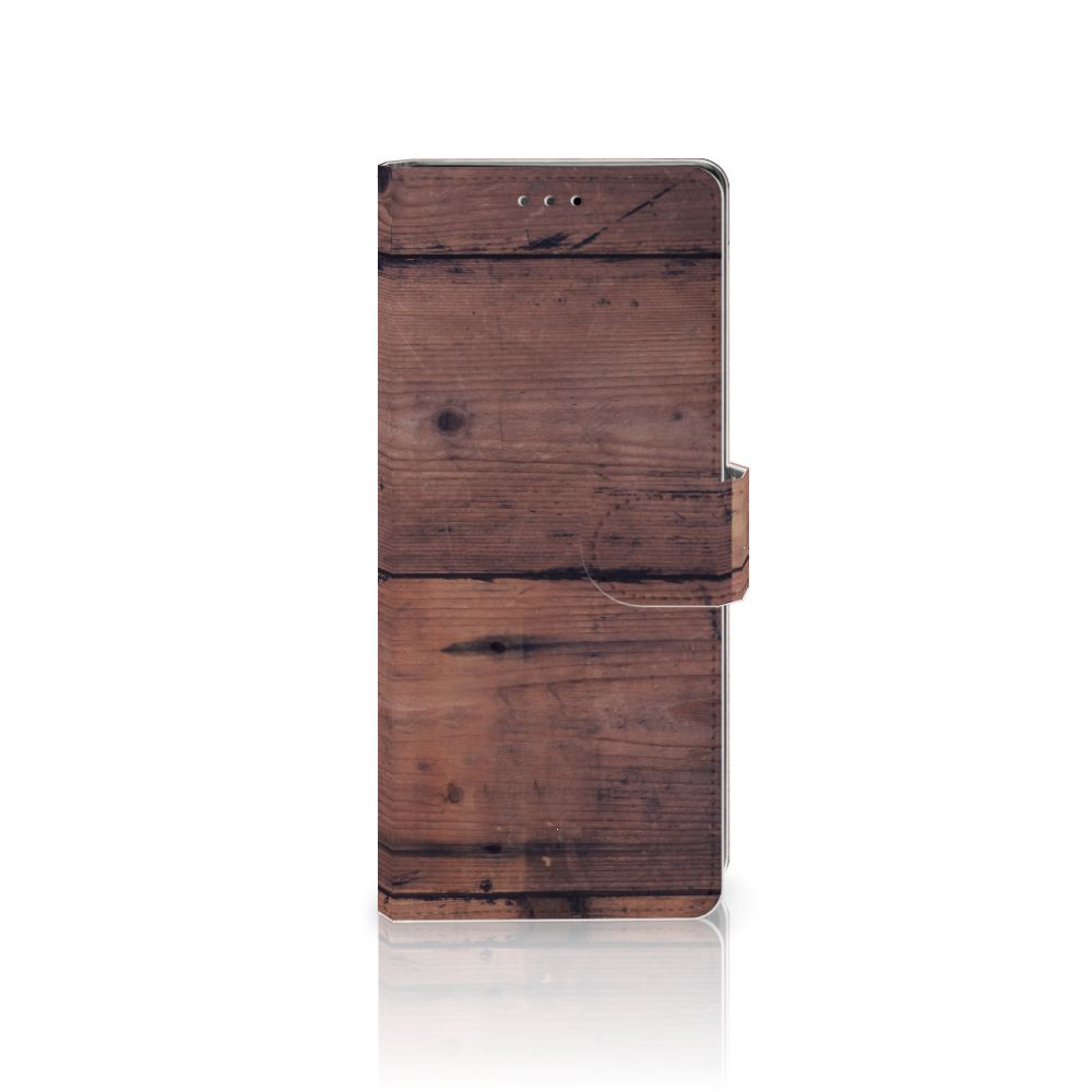 Sony Xperia 10 Book Style Case Old Wood