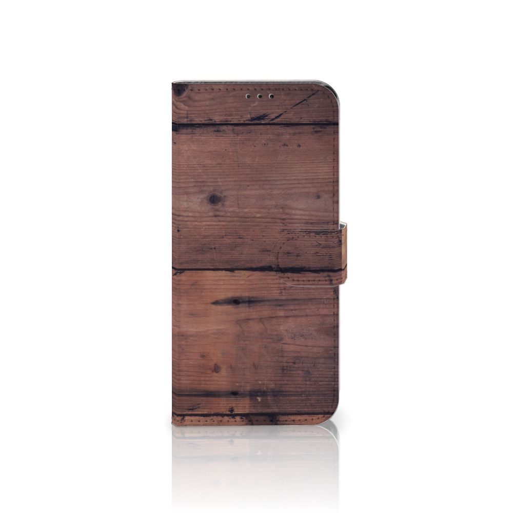Sony Xperia 10 II Book Style Case Old Wood