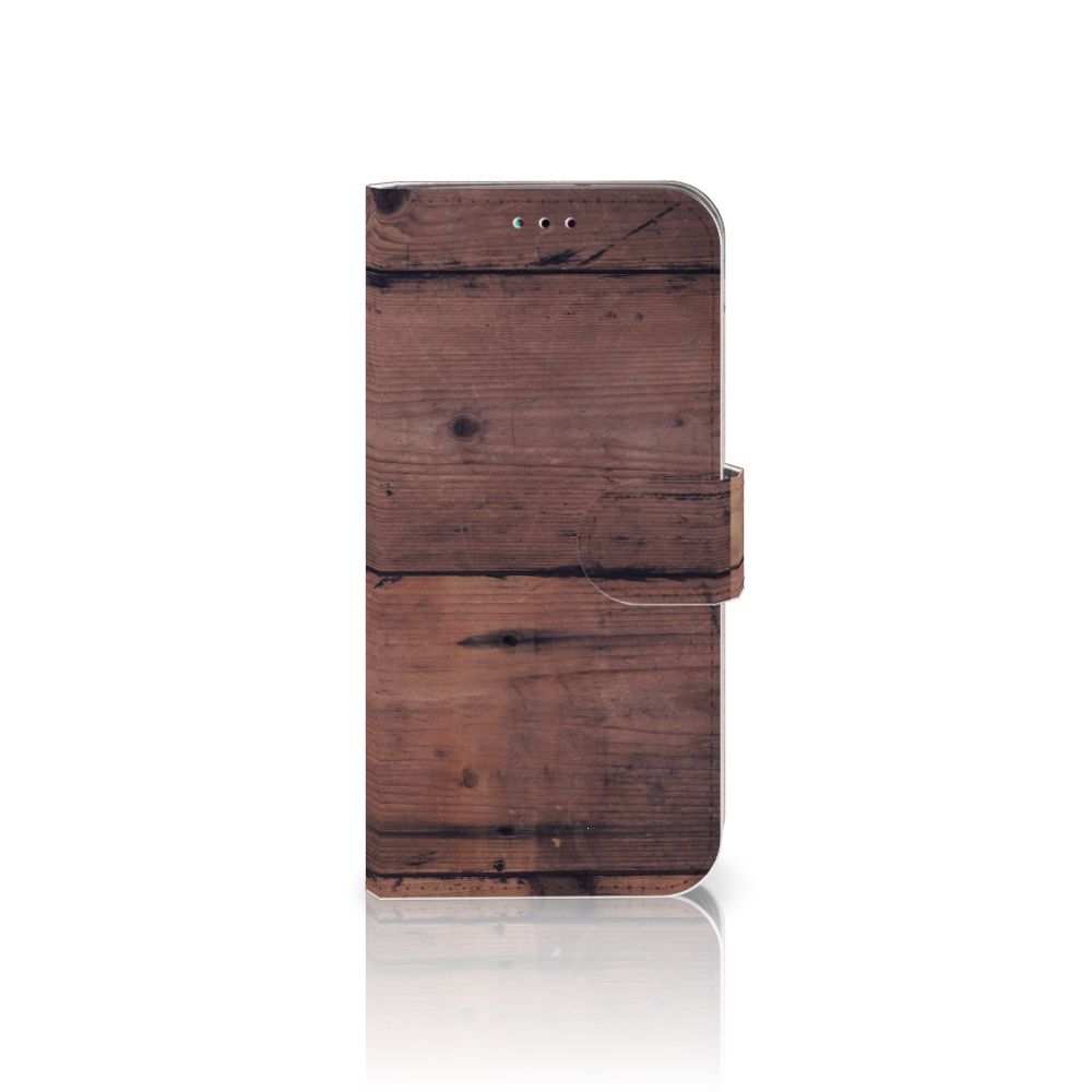 Samsung Galaxy A40 Book Style Case Old Wood