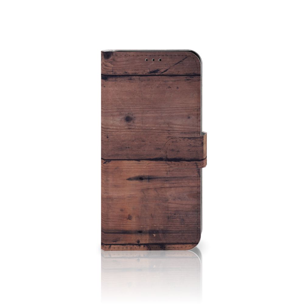 Samsung Galaxy A7 (2018) Book Style Case Old Wood