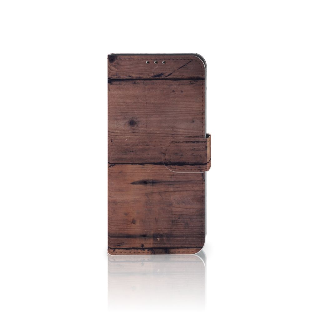 Xiaomi Mi A3 Book Style Case Old Wood
