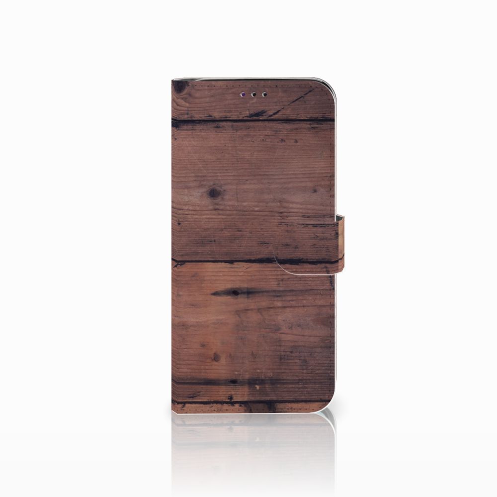 Samsung Galaxy A70 Book Style Case Old Wood