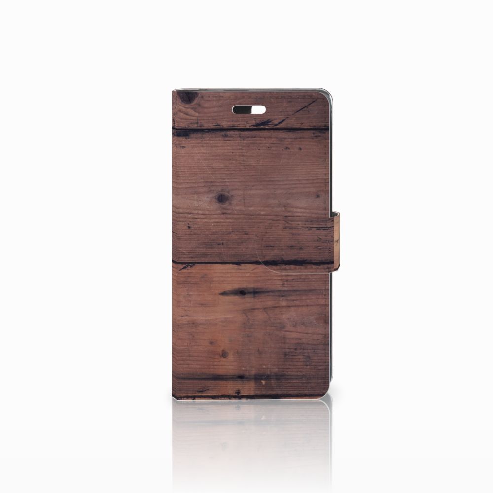 Huawei Y635 Book Style Case Old Wood