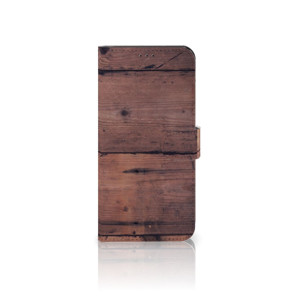 Samsung Galaxy Xcover 6 Pro Book Style Case Old Wood