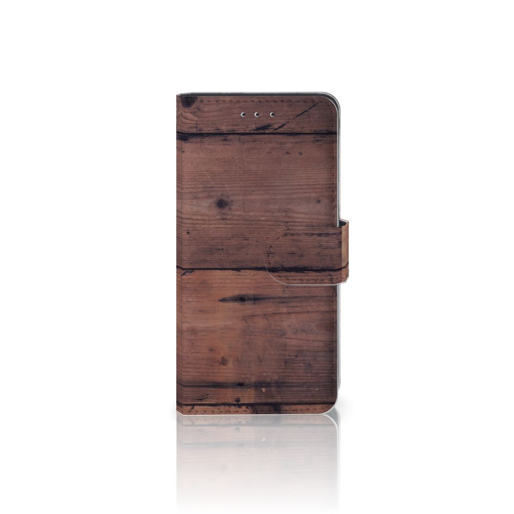 Huawei P20 Book Style Case Old Wood