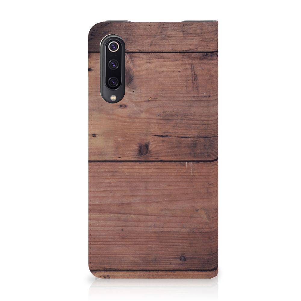 Xiaomi Mi 9 Book Wallet Case Old Wood