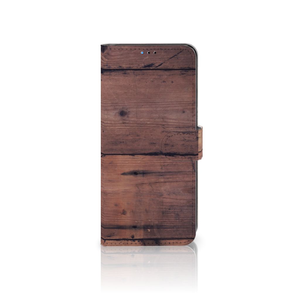 Motorola Moto E20 | E30 | E40 Book Style Case Old Wood