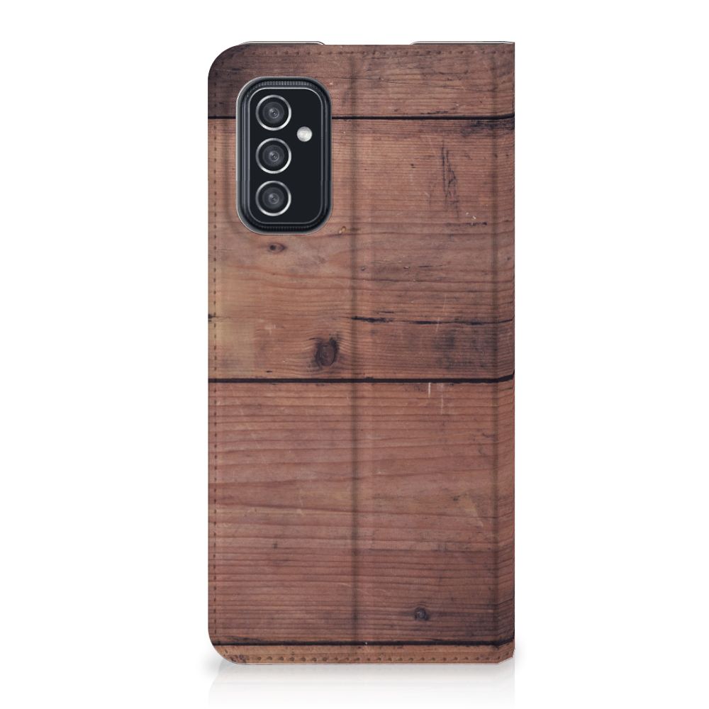 Samsung Galaxy M52 Book Wallet Case Old Wood