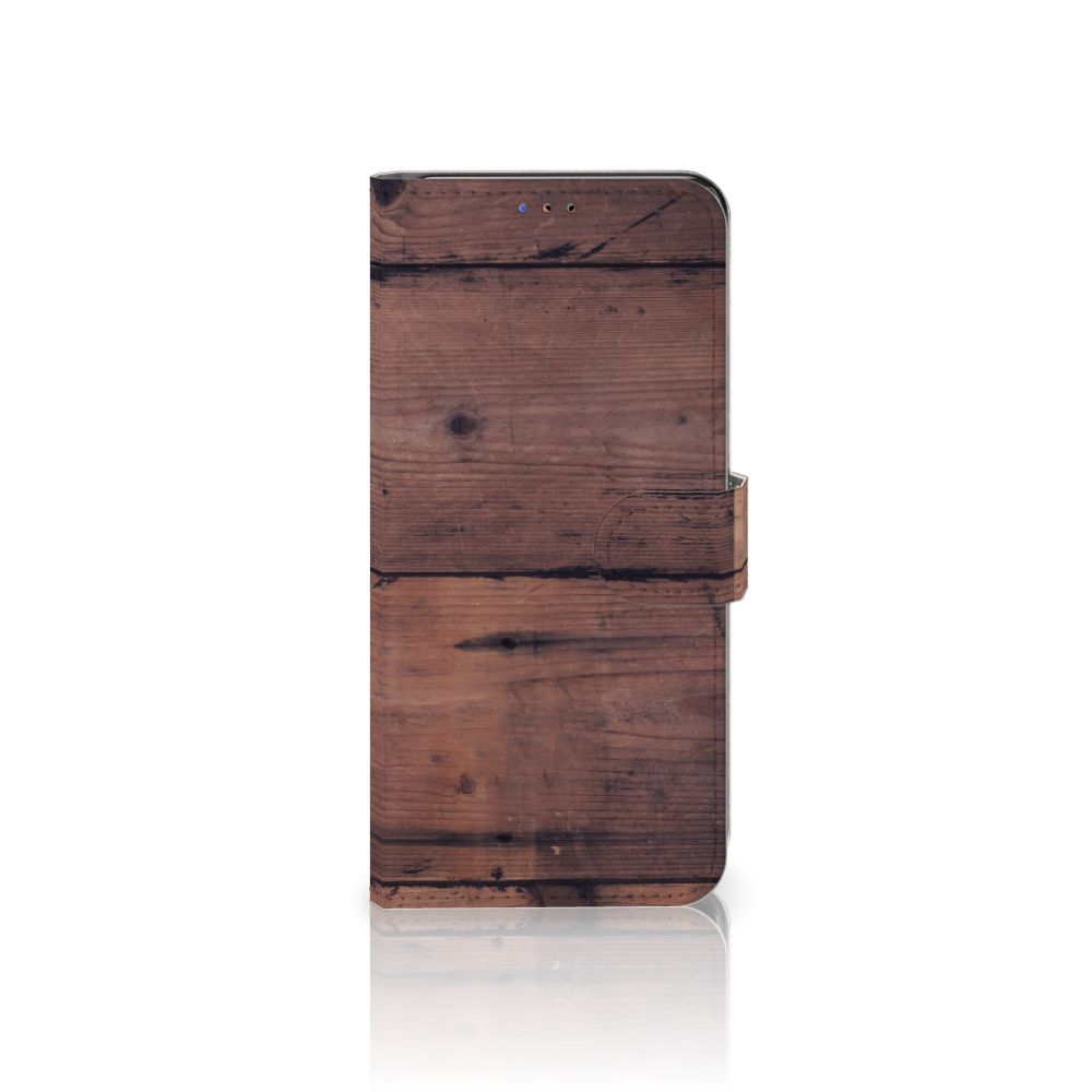 Samsung Galaxy A20s Book Style Case Old Wood
