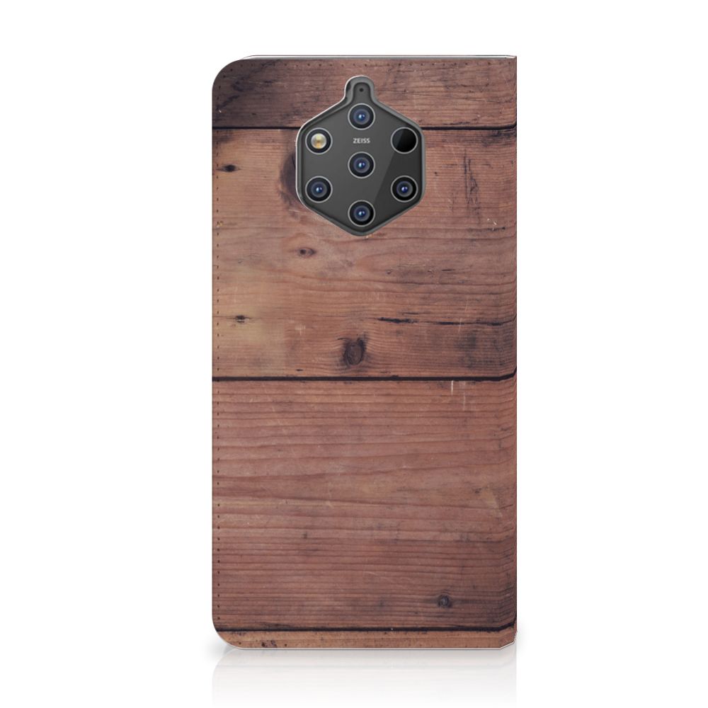 Nokia 9 PureView Book Wallet Case Old Wood