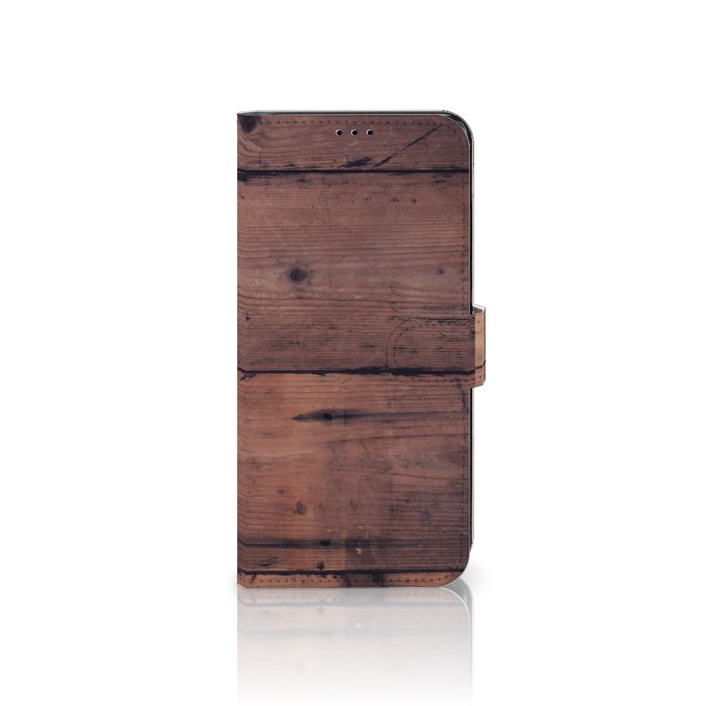 Motorola Edge 30 Pro Book Style Case Old Wood