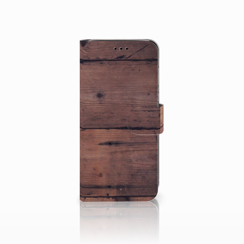 Huawei P20 Lite Book Style Case Old Wood