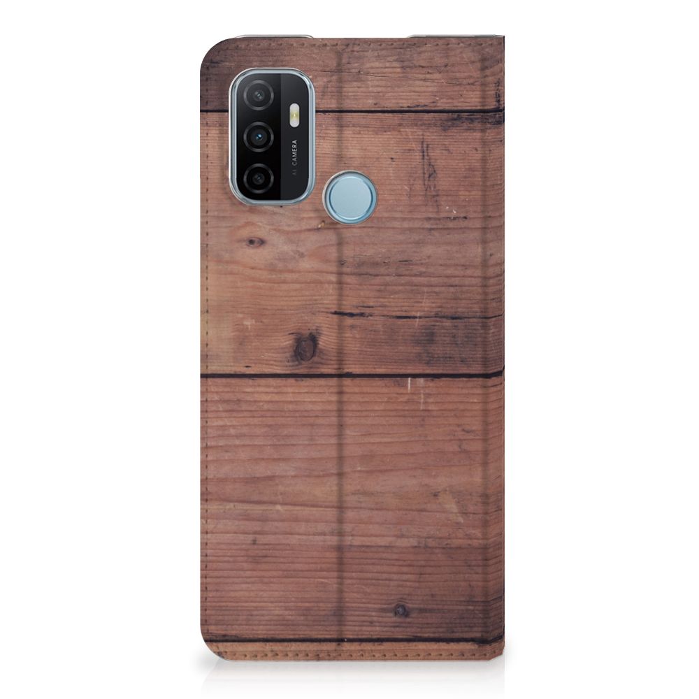 OPPO A53 | A53s Book Wallet Case Old Wood