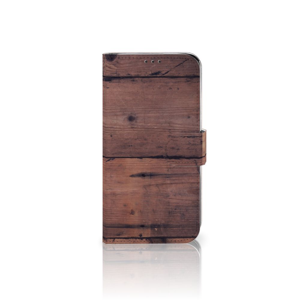 Xiaomi Mi A2 Lite Book Style Case Old Wood