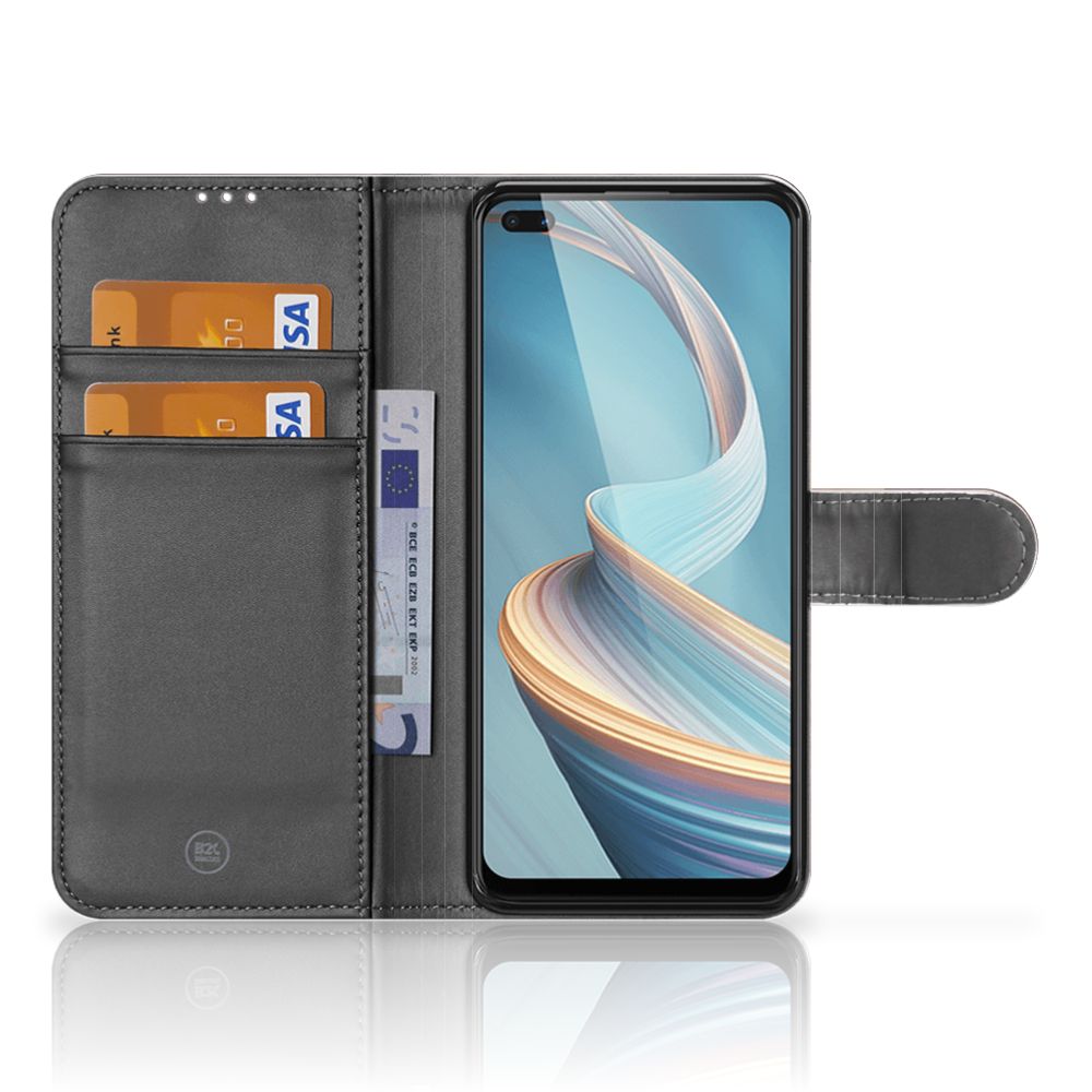 OPPO Reno4 Z Book Style Case Old Wood