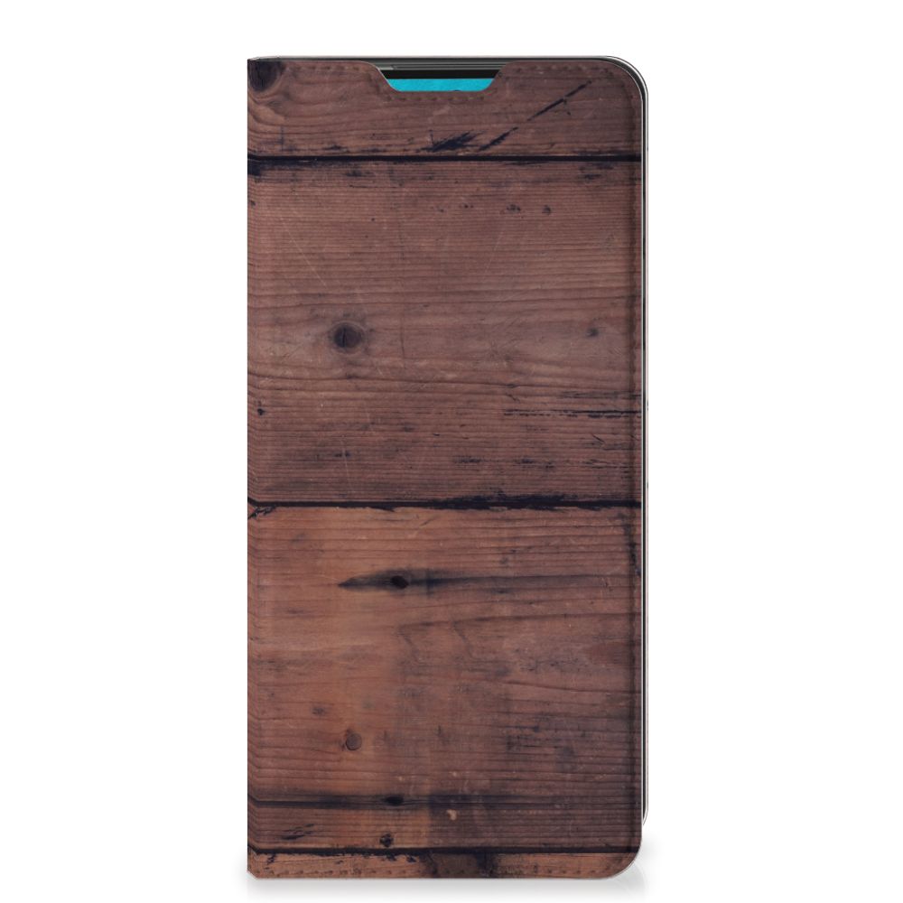 Samsung Galaxy A73 Book Wallet Case Old Wood