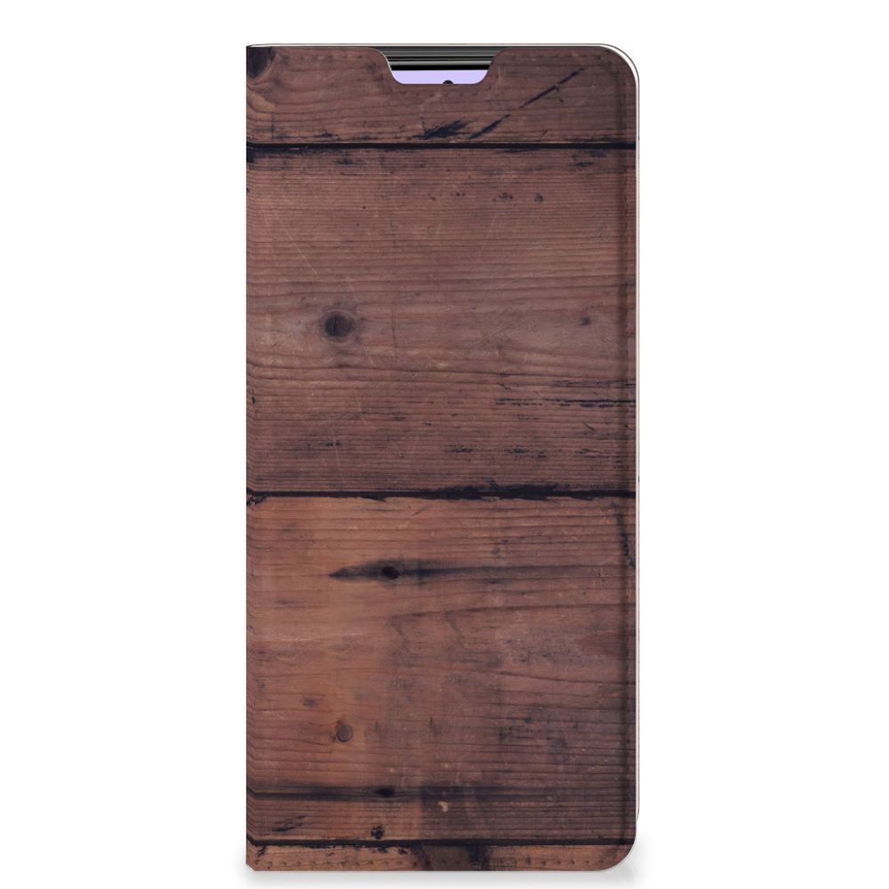 Xiaomi Redmi Note 10 Pro Book Wallet Case Old Wood