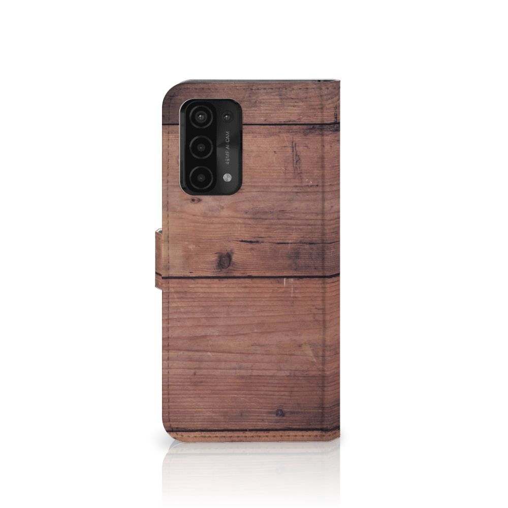 OPPO A54 5G | A74 5G | A93 5G Book Style Case Old Wood