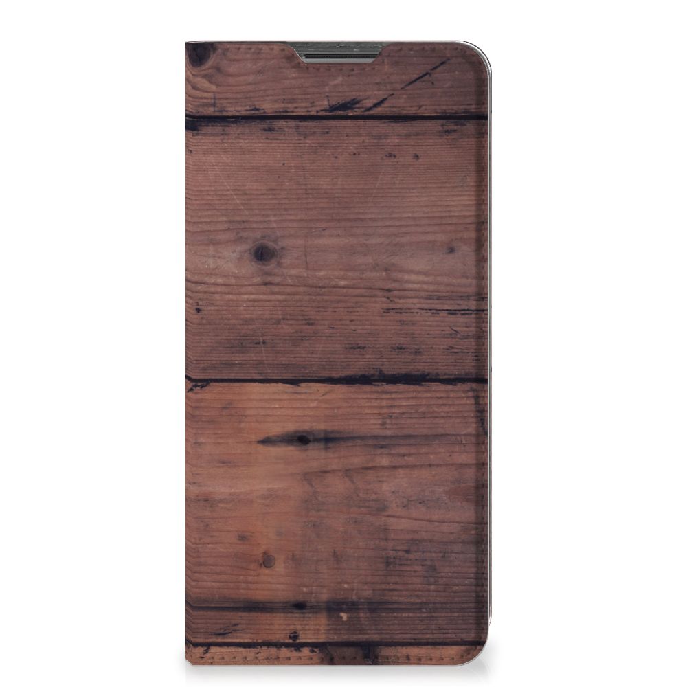 Xiaomi Redmi Note 11 Pro Book Wallet Case Old Wood