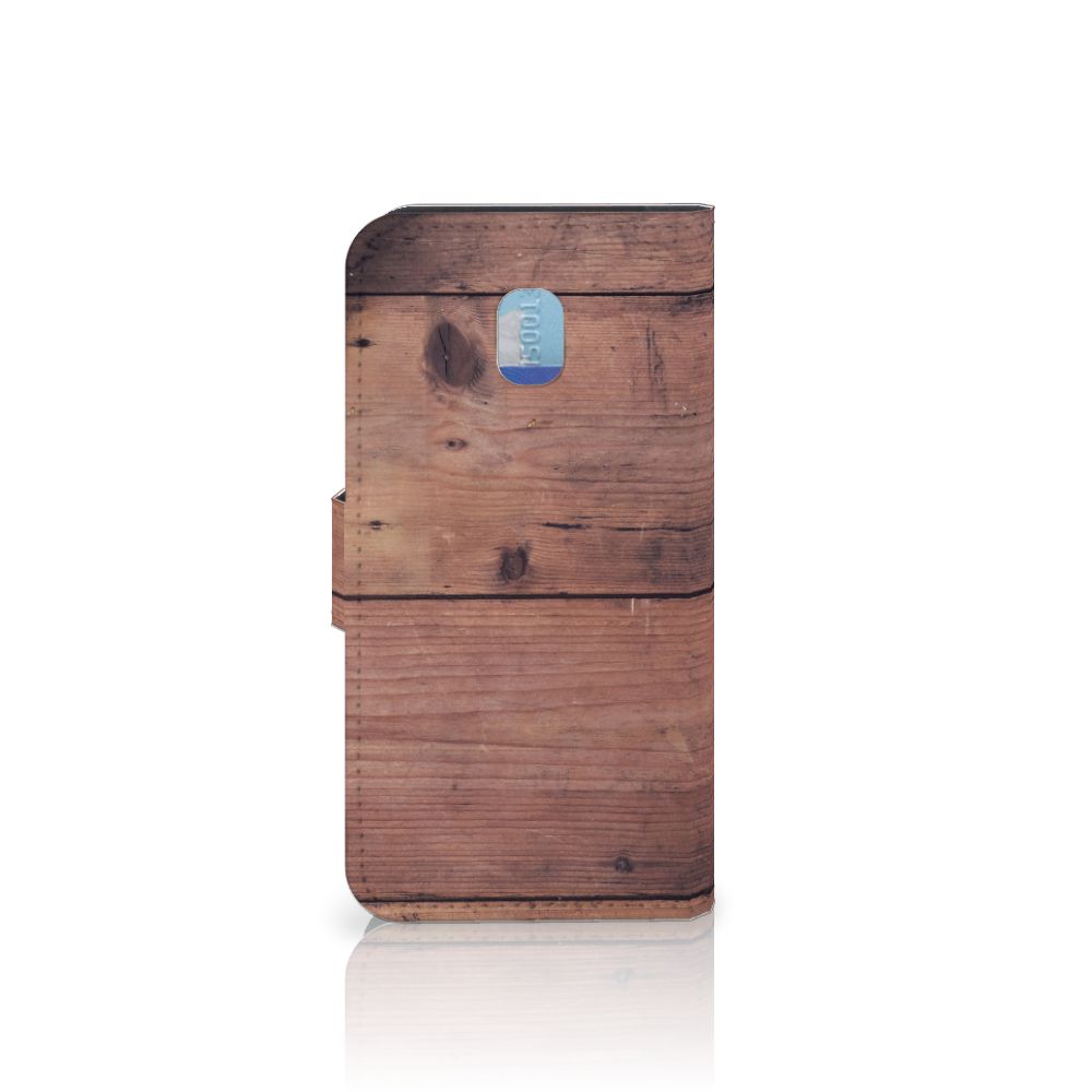 Samsung Galaxy J3 2017 Book Style Case Old Wood