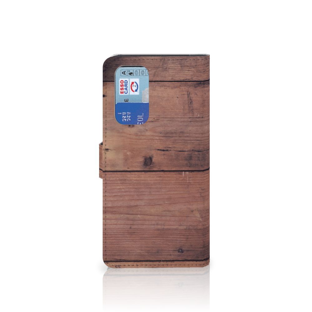 OnePlus 9 Pro Book Style Case Old Wood