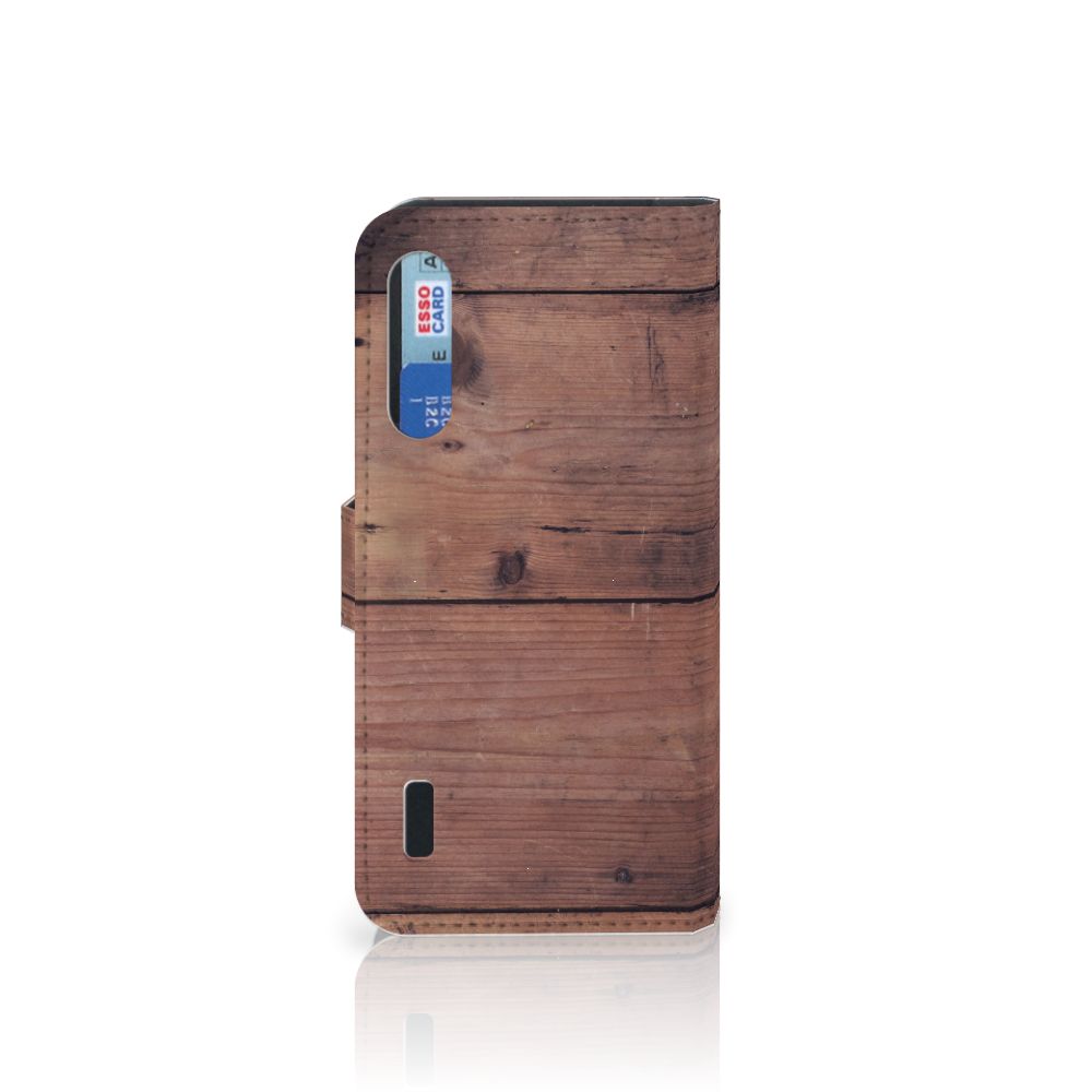 Xiaomi Mi A3 Book Style Case Old Wood