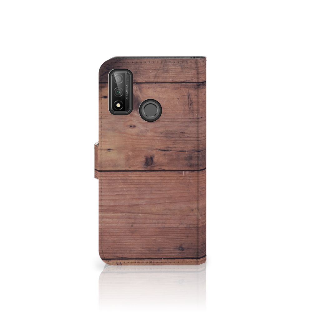 Huawei P Smart 2020 Book Style Case Old Wood