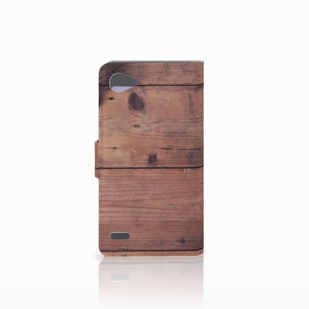 LG Q6 | LG Q6 Plus Book Style Case Old Wood