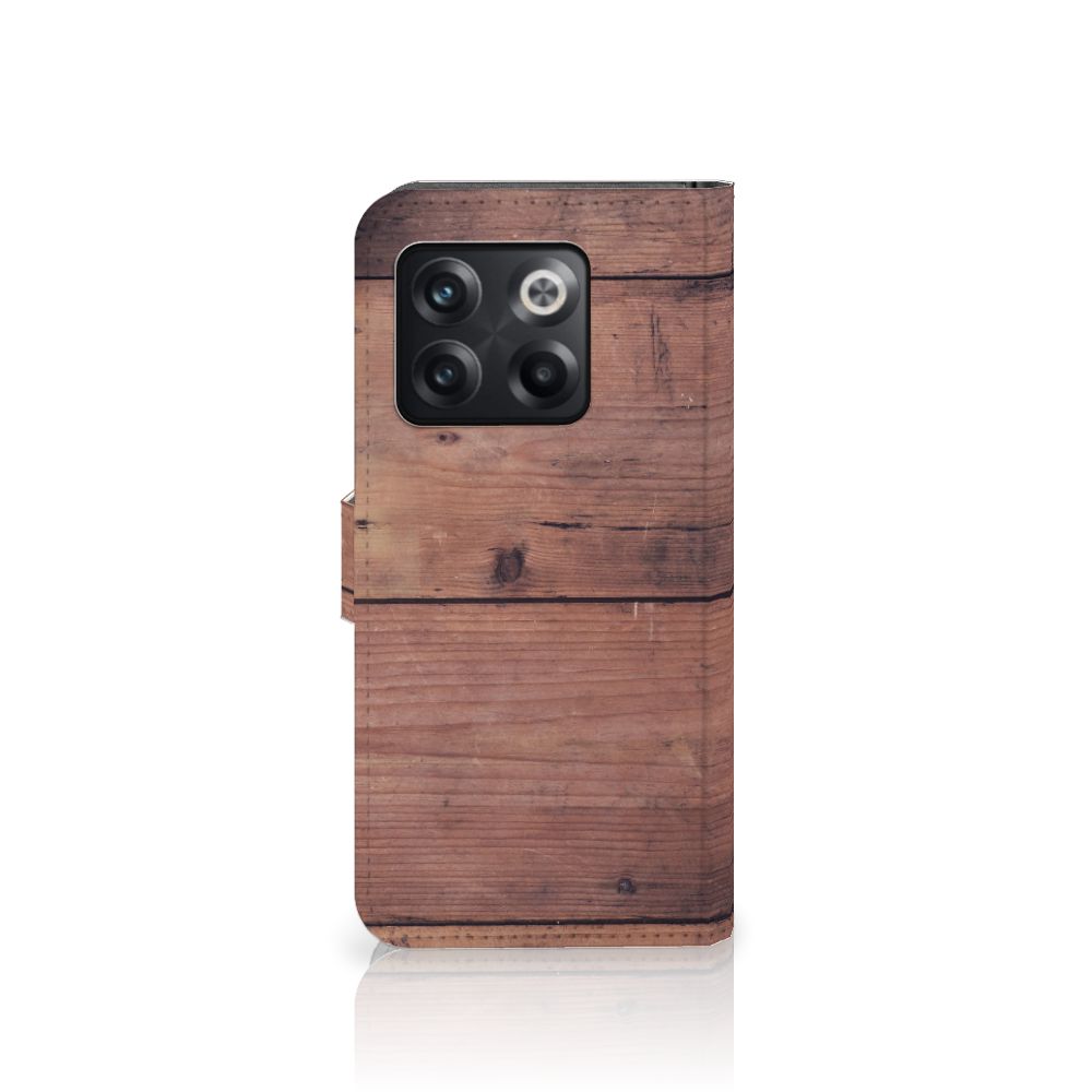 OnePlus 10T Book Style Case Old Wood