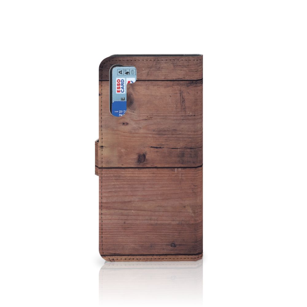 OPPO A91 | Reno3 Book Style Case Old Wood
