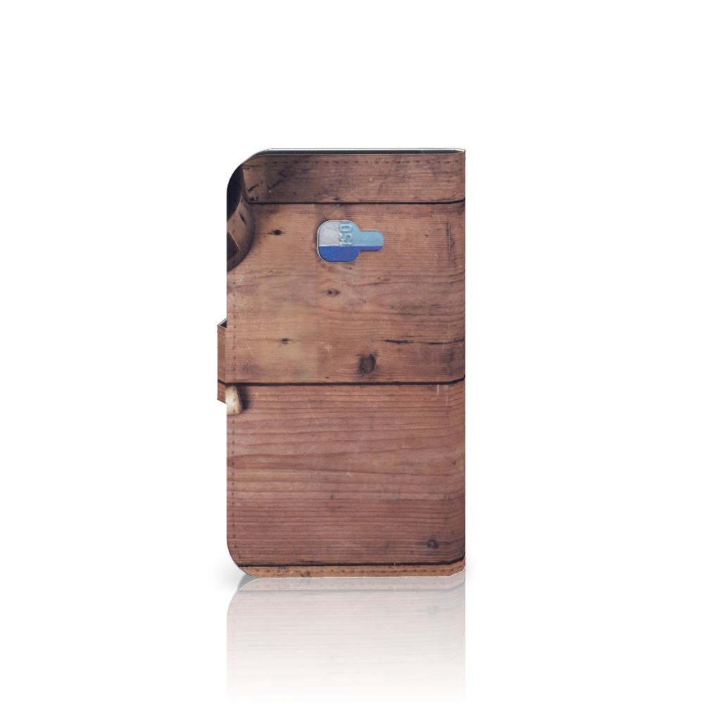 Samsung Galaxy Xcover 4 | Xcover 4s Book Style Case Old Wood