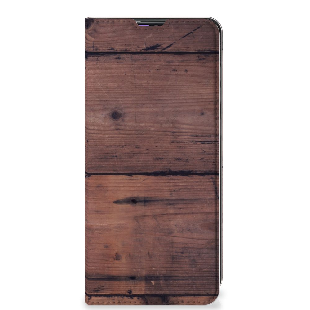 Samsung Galaxy A31 Book Wallet Case Old Wood