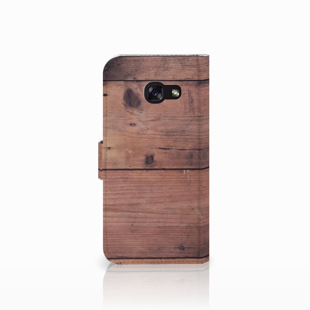 Samsung Galaxy A5 2017 Book Style Case Old Wood