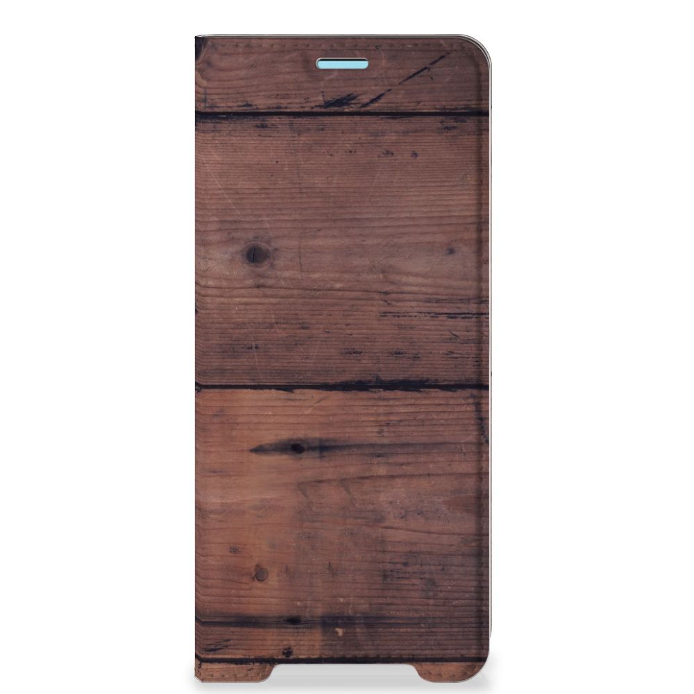 Sony Xperia 10 III Book Wallet Case Old Wood