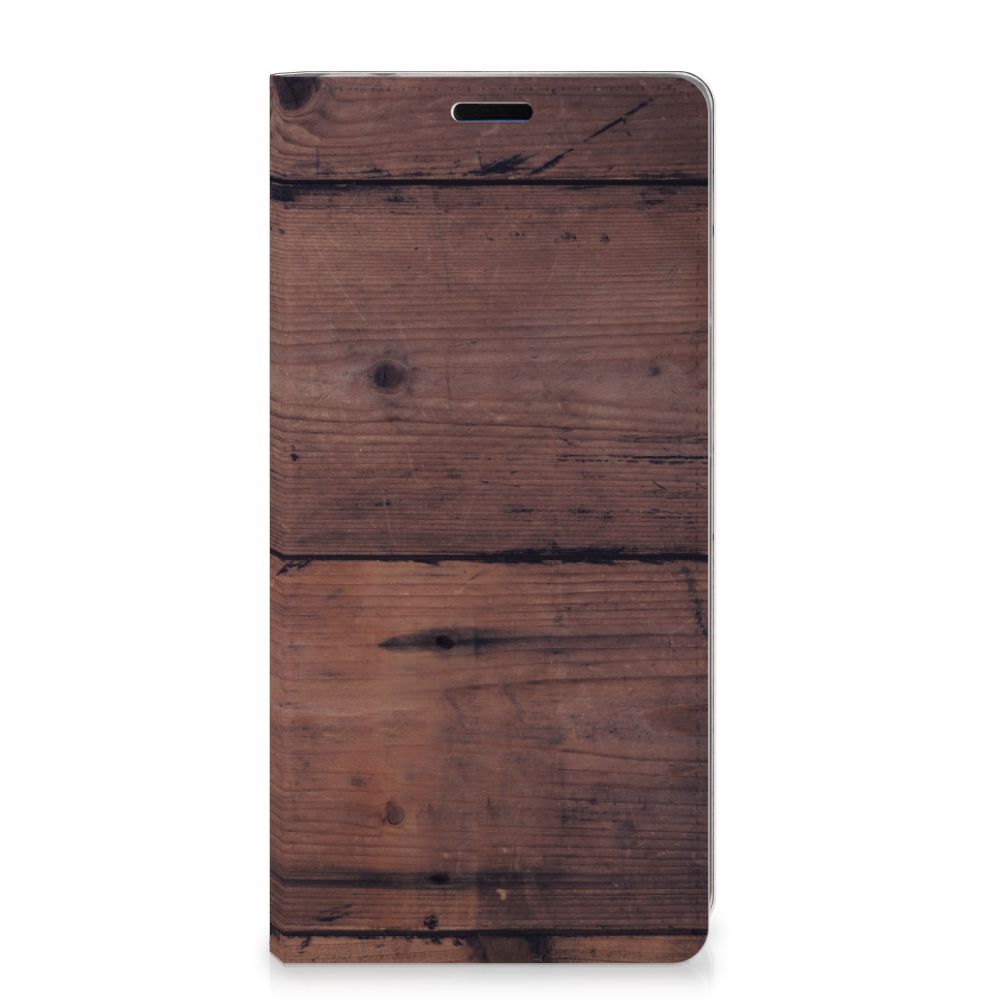 Samsung Galaxy A9 (2018) Book Wallet Case Old Wood
