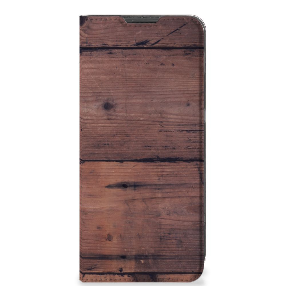 OnePlus 10 Pro Book Wallet Case Old Wood