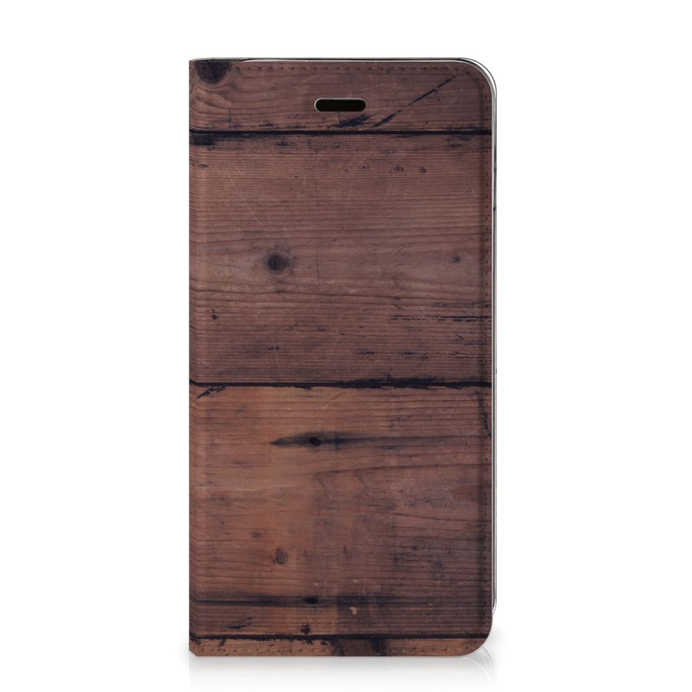 Apple iPhone 7 Plus | 8 Plus Book Wallet Case Old Wood