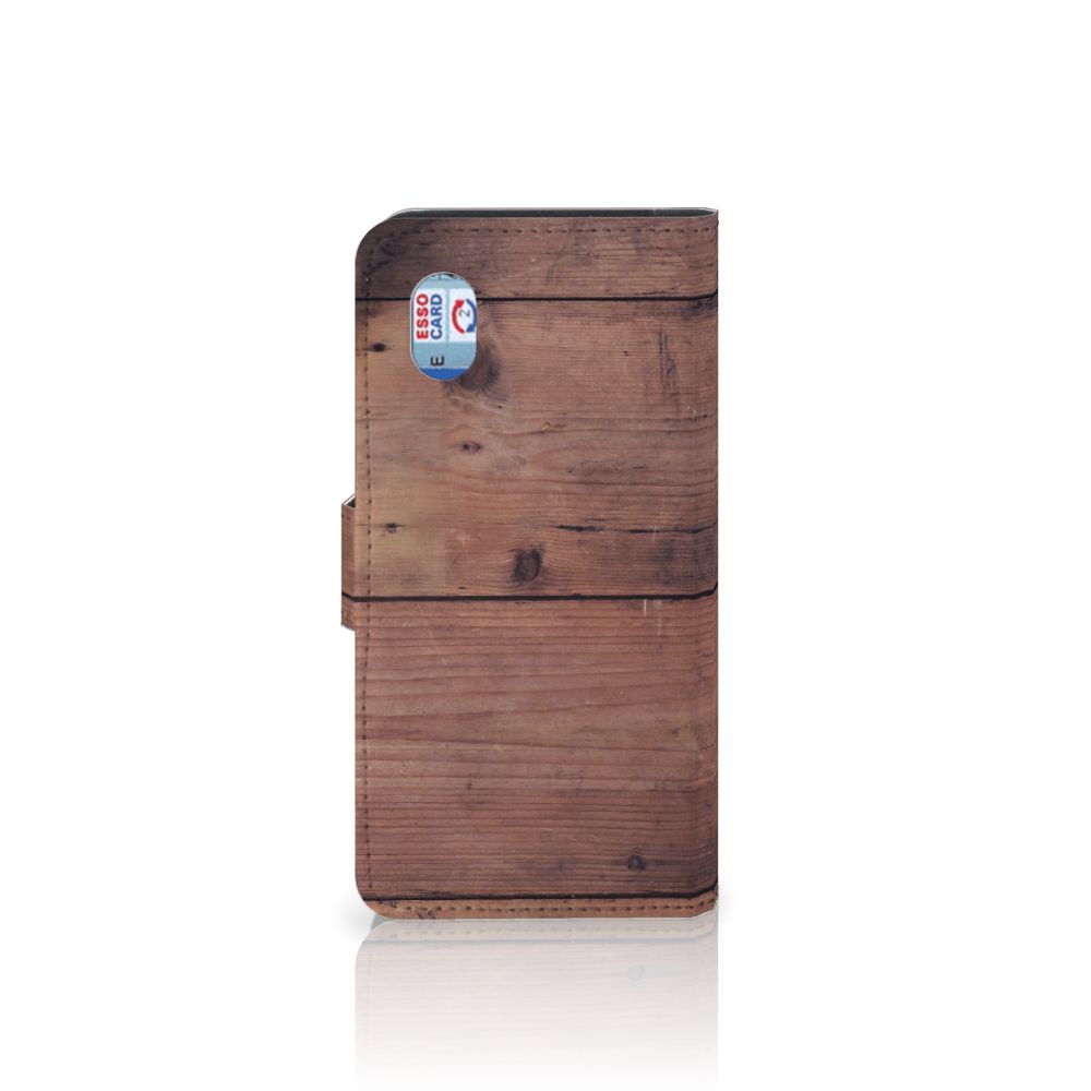 Alcatel 1B (2020) Book Style Case Old Wood