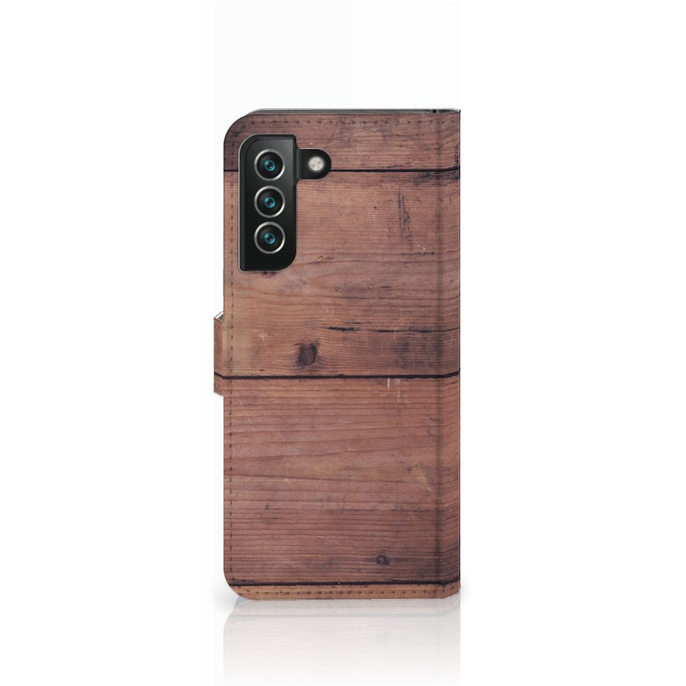 Samsung Galaxy S22 Plus Book Style Case Old Wood