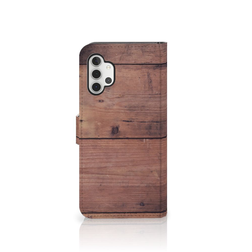 Samsung Galaxy A32 5G Book Style Case Old Wood