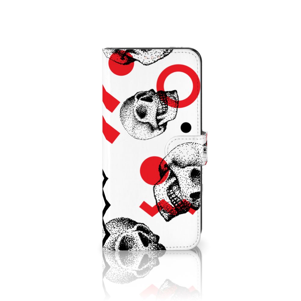 Telefoonhoesje met Naam Xiaomi Redmi Note 10S | 10 4G | Poco M5s Skull Red