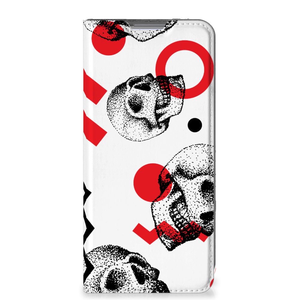 Mobiel BookCase Xiaomi 12 | 12X Skull Red