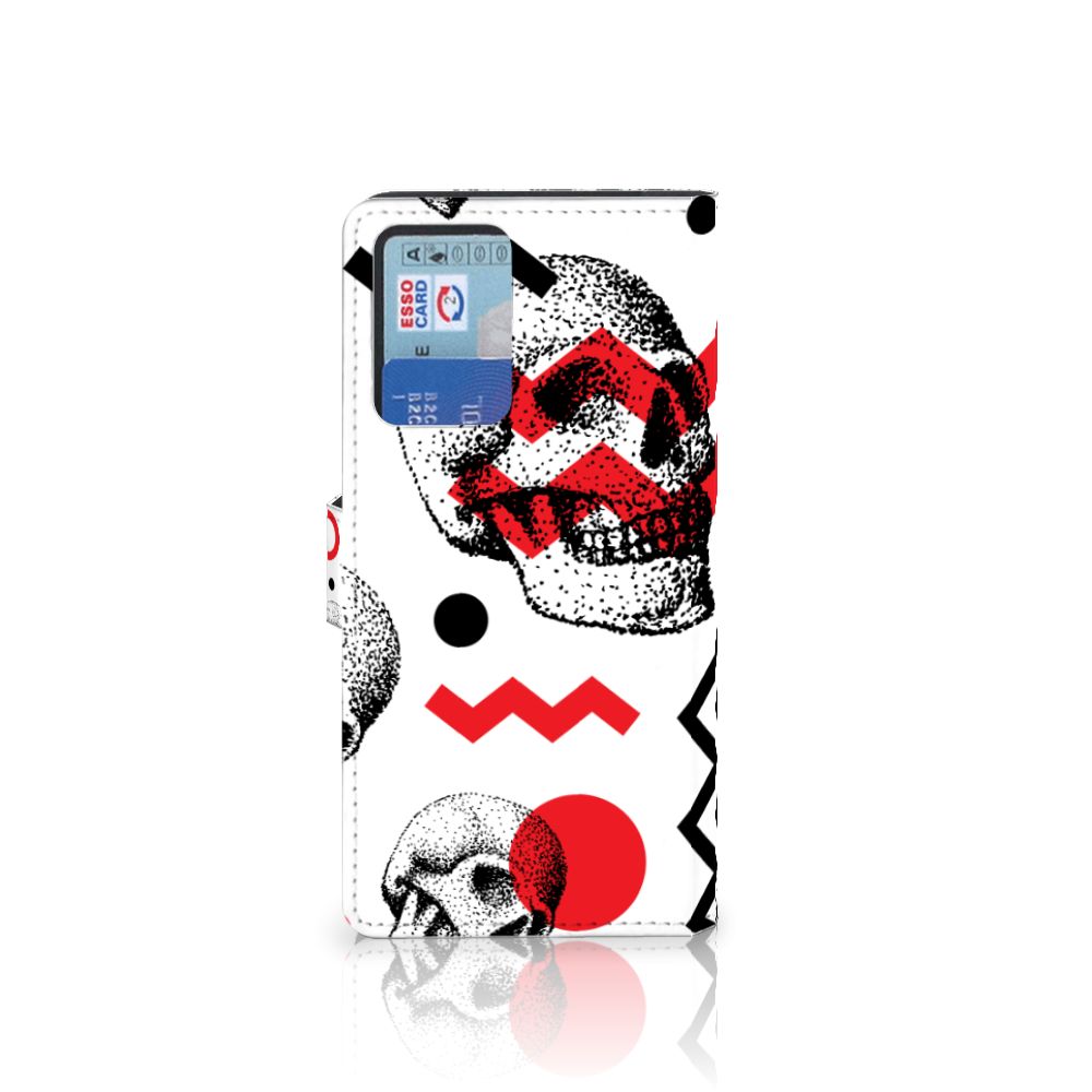 Telefoonhoesje met Naam Xiaomi Redmi Note 10 Pro Skull Red