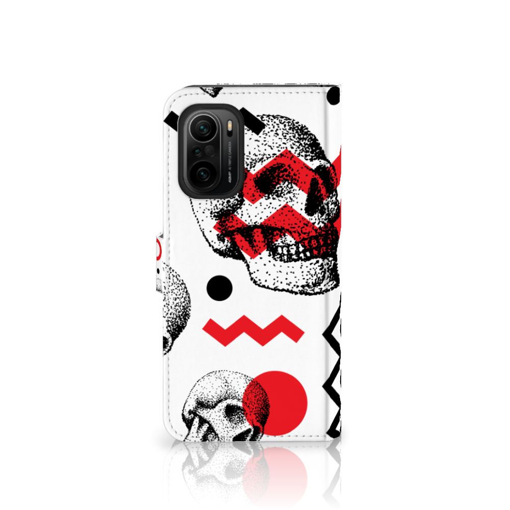 Telefoonhoesje met Naam Poco F3 | Xiaomi Mi 11i Skull Red