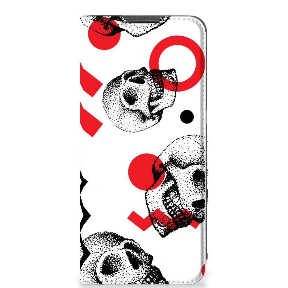 Mobiel BookCase OnePlus 10 Pro Skull Red