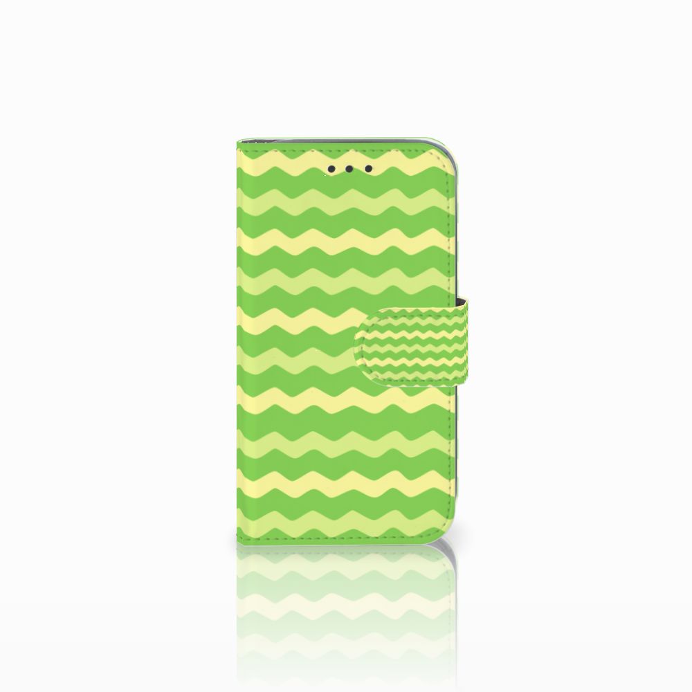 Samsung Galaxy Core Prime Telefoon Hoesje Waves Green